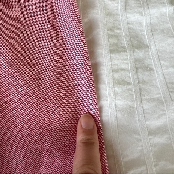 J. Crew Oxford Nantucket Ruffle Pencil Skirt in Pink and Red, 12 - Picture 13 of 13